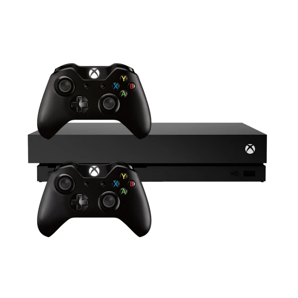 Microsoft Xbox One X 1TB Czarny – 2 pady